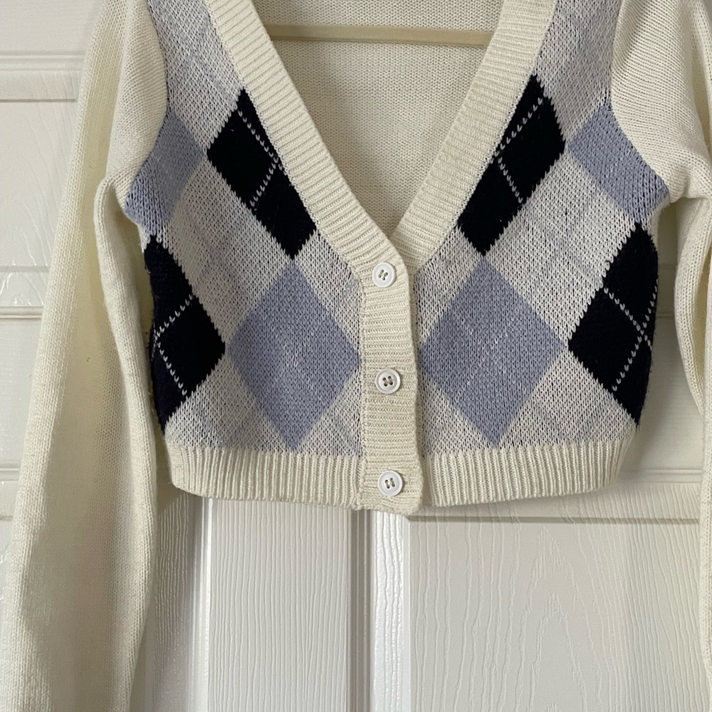 light purple and dark purple cardigan size women’s s